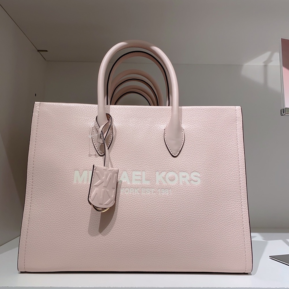 Michael Kors Mirella Medium Pebbled Leather Tote Bag